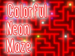 Színes neon labirintus